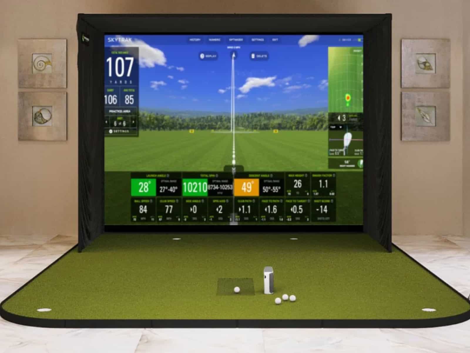 SkyTrak Plus SIG10 Golf Simulator Package 2024 Review