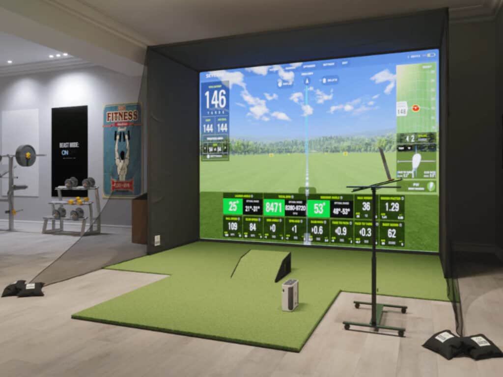 SkyTrak Plus Swingbay Golf Simulator Package 2024 Review