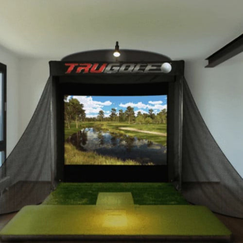 9 foot ceiling golf simulator