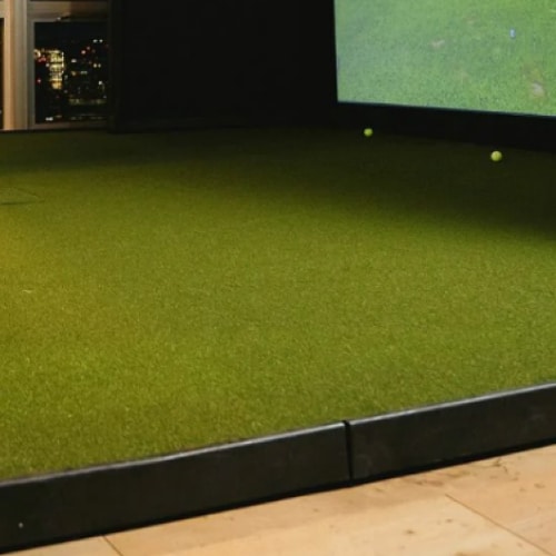 interlocking rubber tiles golf flooring