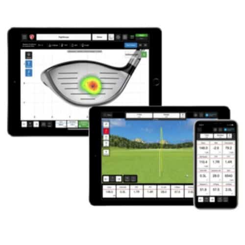 2023 Golf Simulator Tech: Analyzing Swing Data on Digital Devices for Improved Golf Performance.