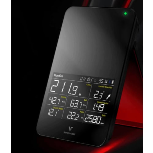 Samsung launch monitor for golf simulation, golf swing analysis, and practice sessions.